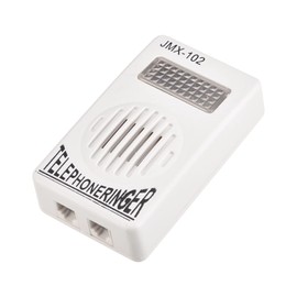 MECCANIXITY Loud Sound RJ11 Telephone Ring Phone Speaker Amplifier Socket for Landline Telephone with Flashing Light
