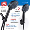 AquaCare As-Seen-On-TV High Pressure 8-setting Handheld Shower Head - Built-in