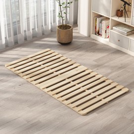 DoCred Solid Pine Wood Foldable Slatted Bed,Moisture-Proof Tatami Bed Frame, Beds Plate for Japanese Floor Futon Mattress, Guest Tatami Mat Floor Sleep Bedding