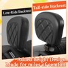 FOVPLUE Driver Backrest,Adjustable Rider Sissy Bar Backrest Pad for Harley