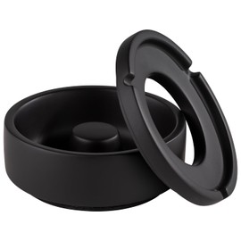 APS Element 559 Wind Ashtray with Furniture Friendly Underside, Concrete, Black, Diameter 10.5 cm