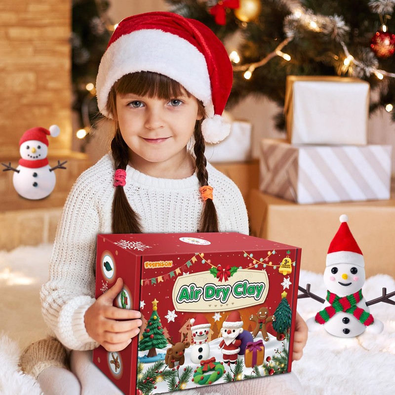 ESSENSON Air Dry Clay Christmas Crafts Kit, 36 Colors DIY