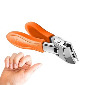 Slanted Nail Scissors, Slanted Scissors for Thick Toenail Fingernail, Anti-Splash Manicure Pedicure Nail Tools Non-Slip for Women Men for Dormitory, Traveling