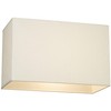 Off-White Large Rectangular Paper Lamp Shade 16" Wide x 8"