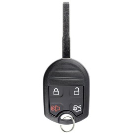 KeylessOption Keyless Entry Remote High Security Uncut Blank Car Ignition Key Fob Replacement for Ford Fusion Fiesta CWTWB1U793