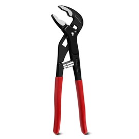 HAUTMEC 10-Inch Water Pump Pliers, Auto-Adjusting Tongue and Groove Joint Pliers, V-Jaw with Comfort Grips, Rust-Proof CRV Steel Construction for Plumbing, Home Repair, and Pipe Fittings HT0088