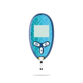 MightySkins Skin Compatible with Abbott Freestyle Lite - Blue Vintage | Protective, Durable, and Unique Vinyl Decal wrap Cover | Easy to Apply, Remove, and Change Styles | Made in The USA