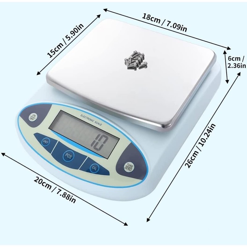 High Precision 0.01g Digital Lab Scale, 5000g MAX Weight, Analytical