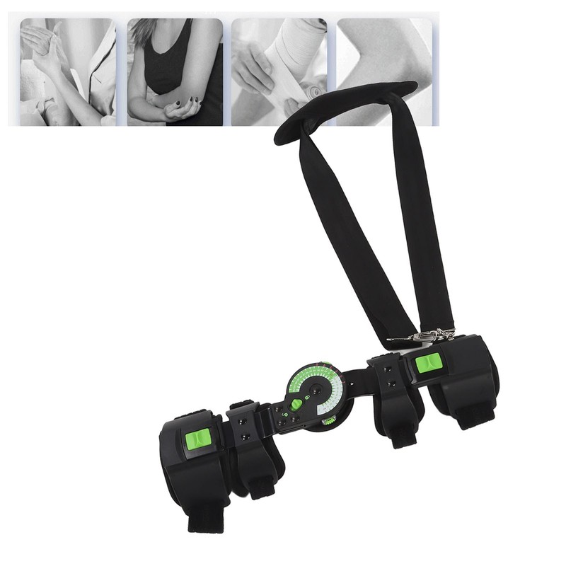 Adjustable Hinged Elbow Brace with Strap Sling Rehabilitation Support Corrective