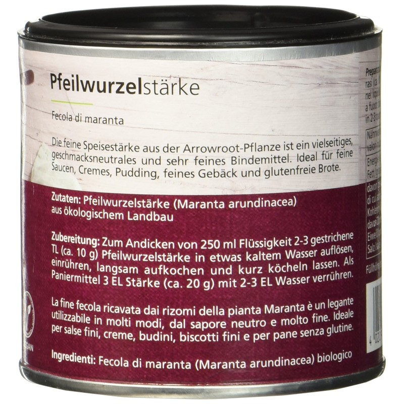 Arche Arrowroot Strength Now Organic Baking Ingredient, 125 g