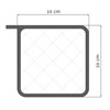 Lashuma Pot Holder Size: 20 x 20 cm, Retro Vintage,