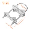 Ahvqevn 2 Sets Double Antenna Mast Clamp V Jaw Bracket