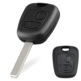 INBOLM Button Key Fob Cover Replacement,Compatible with Toyota Aygo Peugeot Car Key Cover Shell Car Accessories Remote Key Case No Blade 1pcs