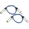 Adam Hall Cables K3MMF0050BLU Microphone Cable XLR Female to XLR