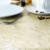 WELTRXE Metallic Gold Decorative Non-Woven Fabric Table Runner Elegant Table