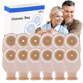 100 PCS Colostomy Bags, 15mm-65mm Ostomy Supplies, One-Piece Ostomy Bags for Lleostomy Stoma Care, Cut-to-Fit.