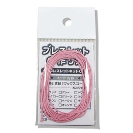 Comes with necessary parts and instruction manual (English language not guaranteed). Bracelet making kit. Braided type. Pink