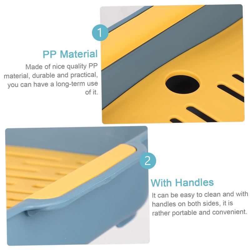 Holibanna 1 Pc Drain Tray Pp Tableware Small Plate