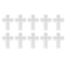 Moldes de Resina de Silicona Cruzada de 10 Piezas, con Efecto Espejo Elástico Respetuoso con el Medio Ambiente, Fácil Desmoldar, Molde de Vela de Silicona para Bricolaje