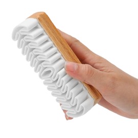 Wene Cepillo para Limpiar Zapatos, Quitar Manchas Limpieza de Cuero Suavidad Cepillo de Madera crepé Limpiar Muebles Tamaño pequeño para Zapatos de Cuero Nobuck para Zapatos de Gamuza para Uso