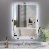 Sekonow Movable Mirror Clips for Wall Mounting, Stainless Steel Heavy