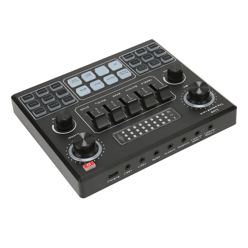 Live Sound Card Multiple Sound Effects Voice Changing External Mini