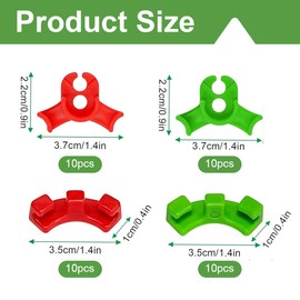 SGERUFZ Pack of 40 Plant Training Bending Clips, 90 Degree Plant Bender, Low Stress Training Clips, Plant Trainer for Low Load, Plant Growth Bender (2 Shapes)