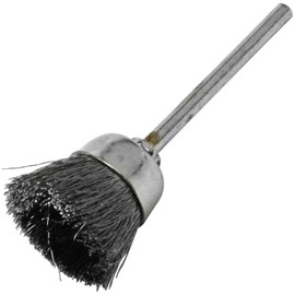SK11 SRB-102 Stainless Steel Brush with Axis, Cup Type, 0.7 inches (17 mm)