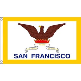 United States of America USA San Francisco City 5'x3' (150cm x 90cm) Flag