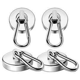 DrivePro Magnetic Hooks – Heavy Duty Swivel Carabiner Design, Refrigerator and Cruise Ship Storage