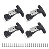 Pack of 4 Tension Lock Stainless Steel Hood Holder Rubber