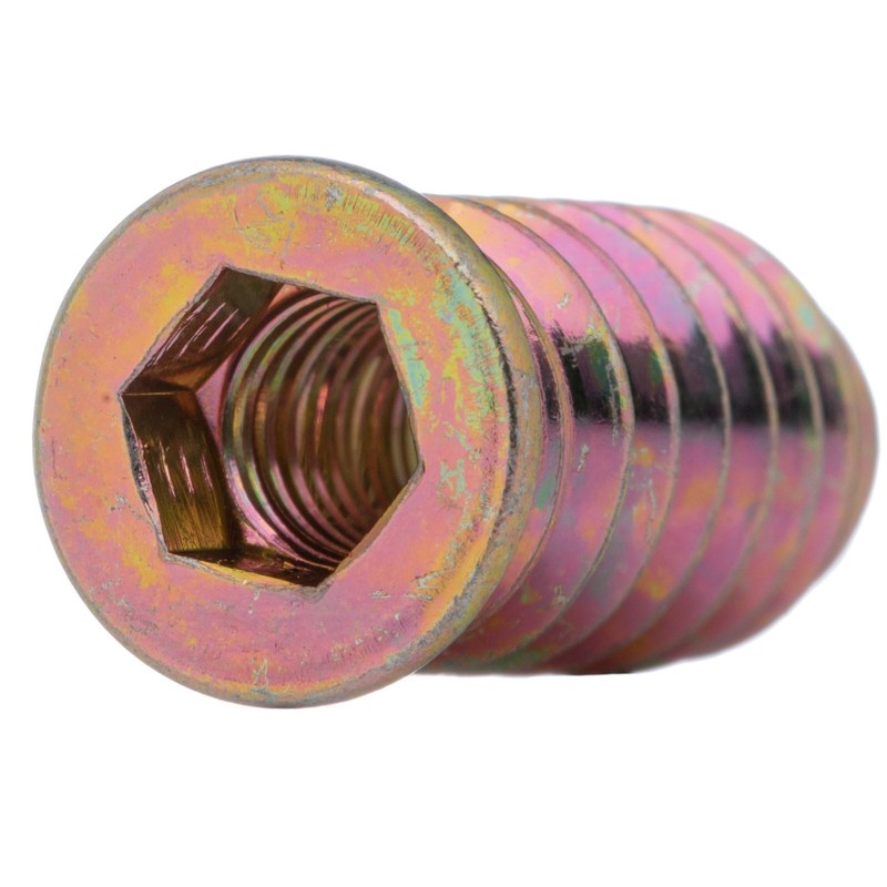 YoiYee M6 x 25mm Threaded Insert Nuts Heavy Duty for