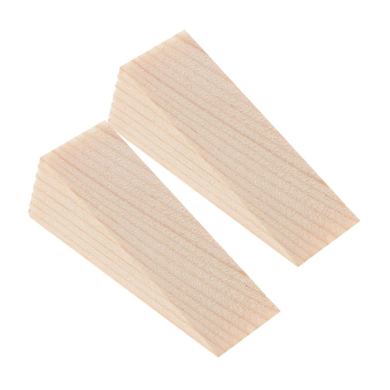 STOBOK 4sets Wooden Door Wedge Stopper Mute Door Stopper Wall