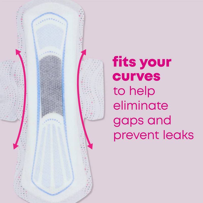 U by Kotex Balance Teen Ultra Thin Overnight Pads with