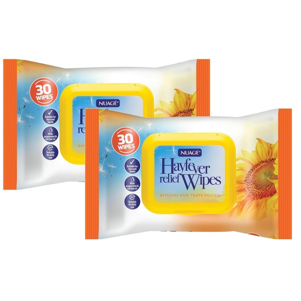 2 x Hayfever Wipes For Eyes - Allergy Relief Wet