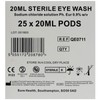 25x 20ml Qualicare Sterile Sodium Chloride Eye Care Wash Cleansing