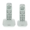 LOGICOM Comfort 250 Duo Cordless Phones Touch Screen White