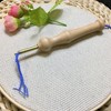 2Pcs Ergonomic Embroidery Punch Needles DIY Craft Stitching Punch Needle