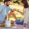 Natural White Marble Wine Chiller Bucket - Handcrafted Cylinder Cooler