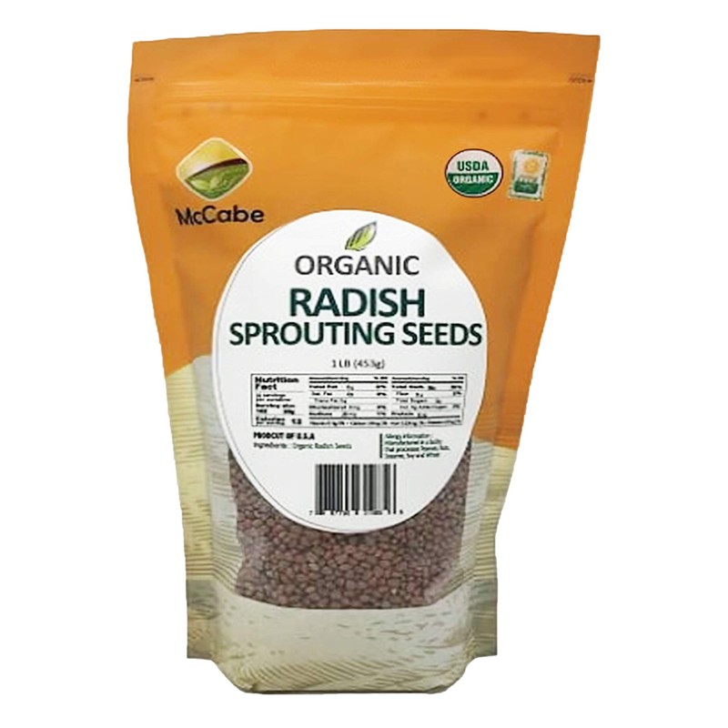 McCabe Organic Radish Sprouting Seeds, 1-pound