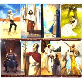 Tarot Cards, 78 Sheets, Weight Edition, Tarot Divination Telling, Knights Templar Tarot, Japanese Instruction Manual Included (English Language Not Guaranteed)