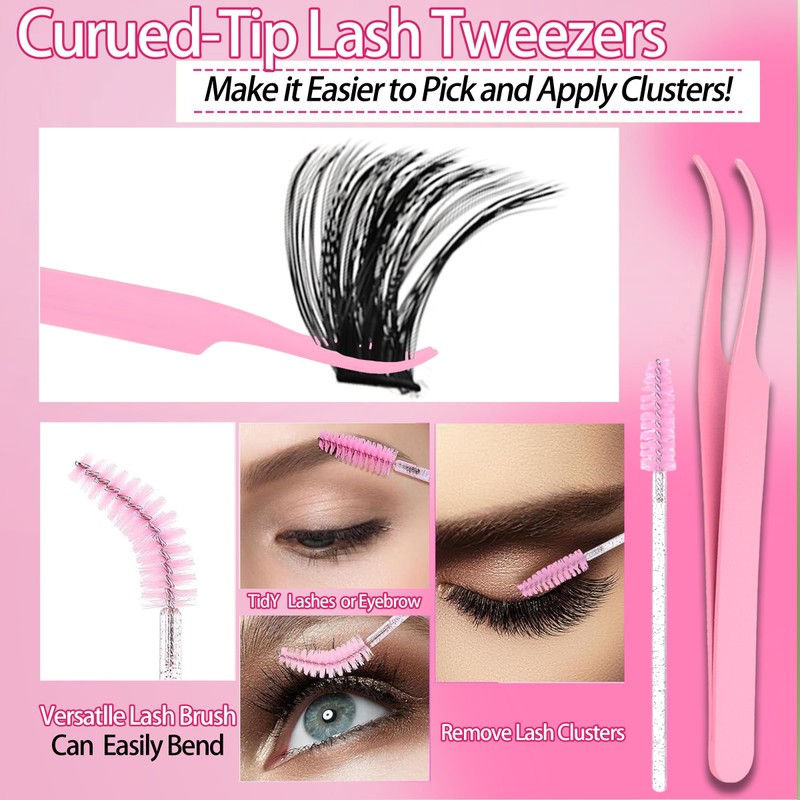 YIDUO 994Pcs Lashes Clusters Kit 60D/80D/100D Volume False Eyelash Extensions