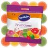 Sweetzo Sunkist Fruit Gems, Fruity Pectin Flavored Chewy Candies, Orange,