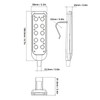 Replacement Lift Chair Remote Control, 8 Pin 4 Button Handheld