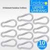 Toldoro Niro AISI 316 V4A Stainless Steel Carabiner 5 x