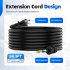 Outdoor Power Outlet Box with 26.3Ft Extension Cord, NEMA 5-15R,