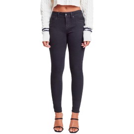 YMI Womens Wannabettabutt Mid-Rise Skinny Made with Recycled Fibers Jeans, W37, 5 US