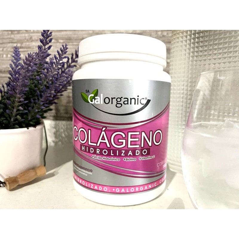 Colágeno Hidrolizado 100% Natural. Sabor Fresa, Adicionado con Ácido Hialurónico,