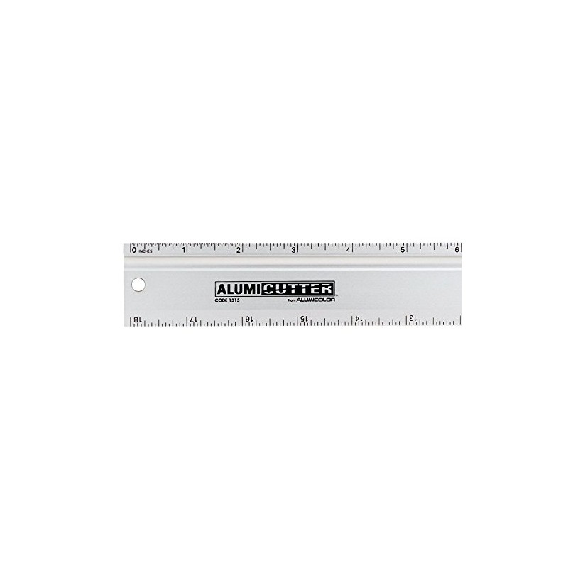 Alumicutter, 24inch Straight-Edge Ruler, Silver