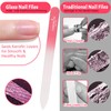 CANVALITE Glass Nail File for Natural Nails Double Sided 180/320